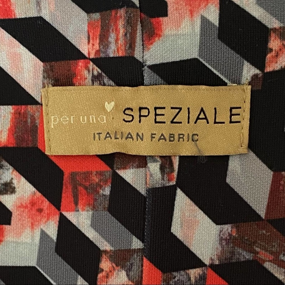 Italian made Per Una Speziale Marks & Spencer Abstract Cap Sleeve Top Size 8 - Picture 4 of 10